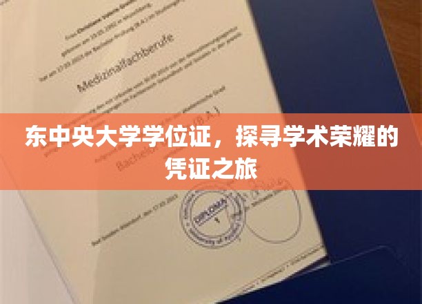 东中央大学学位证，解锁荣耀凭证背后的学术传奇