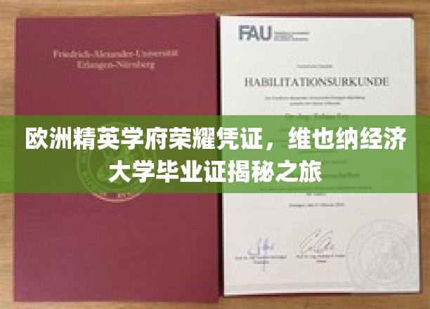 探寻维也纳经济大学荣耀背后，揭秘欧洲精英学府的毕业证传奇
