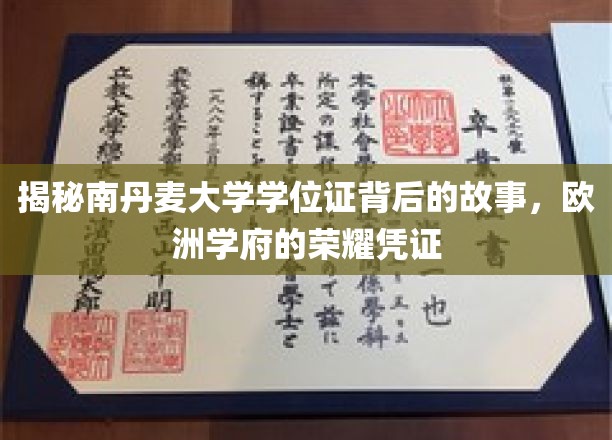 揭开南丹麦大学学位证书的神秘面纱，探寻欧洲顶尖学府的荣耀印记