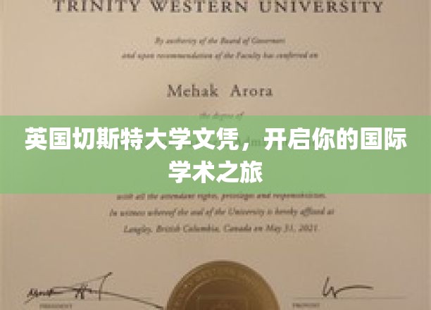 英国切斯特大学文凭，开启你的国际学术之旅