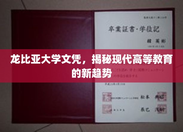 龙比亚大学文凭，探析现代教育变革的新风向标
