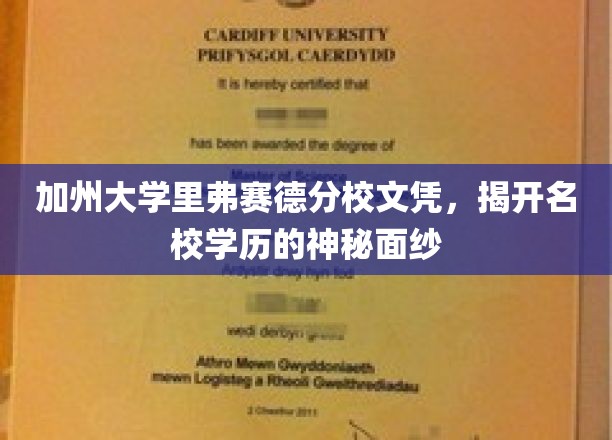 加州大学里弗赛德分校文凭，揭开名校学历的神秘面纱