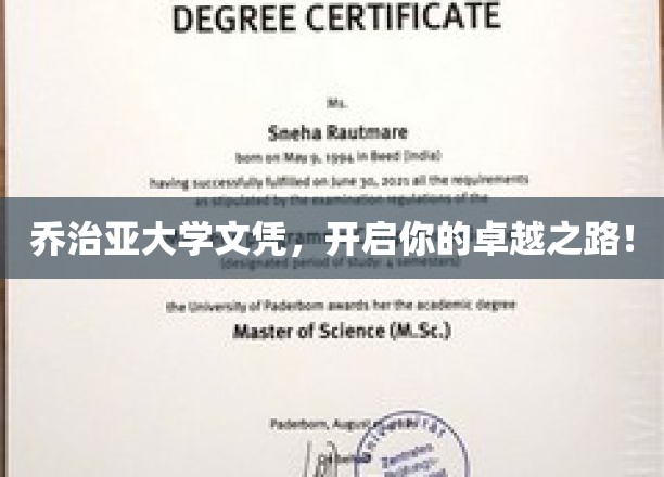 乔治亚大学文凭，开启你的卓越之路！