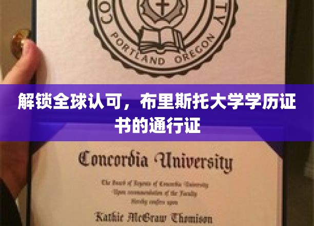 跨国职场通行证，布里斯托大学学历证书的全球认可之路