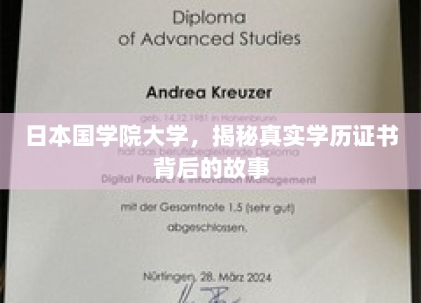 探寻日本国学院大学学历证书背后的神秘面纱