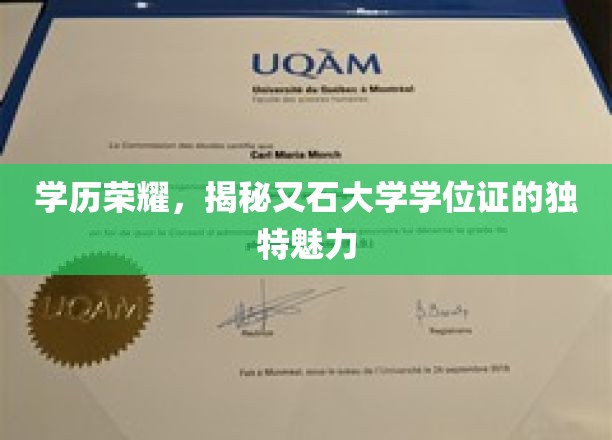 学历荣耀，揭秘又石大学学位证的独特魅力