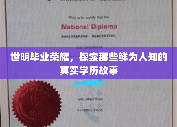 世明毕业荣耀，探寻那些鲜为人知的真实学历故事
