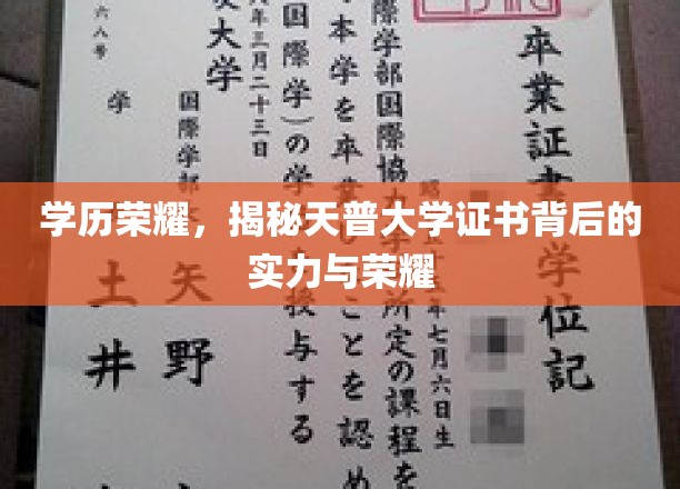 学历荣耀，揭秘天普大学证书背后的实力与荣耀
