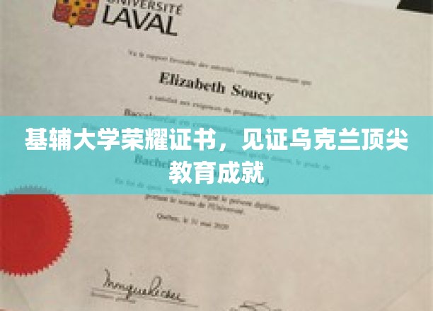 基辅大学荣耀证书，见证乌克兰顶尖教育成就