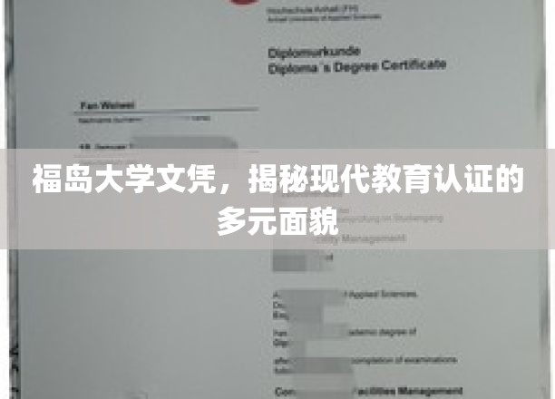 福岛大学文凭，揭秘现代教育认证的多元面貌