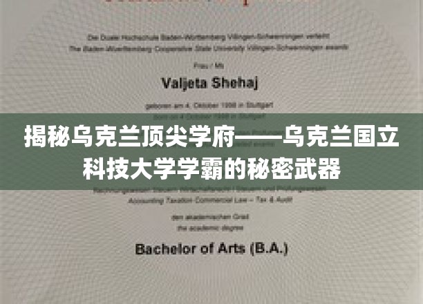 乌克兰国立科技大学学霸养成记，揭秘学霸背后的独特法宝