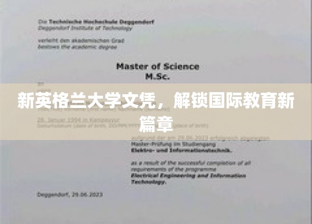新英格兰大学文凭，开启国际教育新篇章