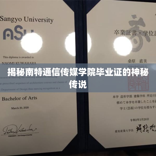 揭秘南特通信传媒学院毕业证的神秘传说