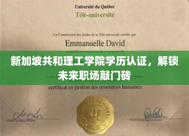 新加坡共和理工学院学历认证，开启职场成功之门