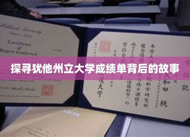 揭开犹他州立大学成绩单的神秘面纱