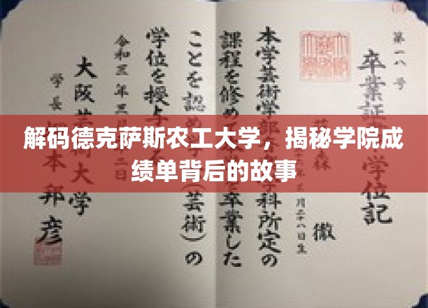 探秘德克萨斯农工大学，揭开成绩单背后的秘密世界