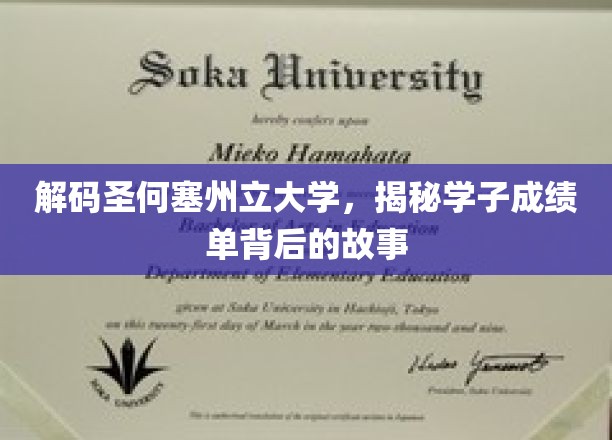 解码圣何塞州立大学,揭秘学子成绩单背后的故事