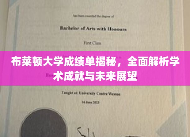 解码布莱顿大学卓越成就，成绩单背后的学术辉煌与未来蓝图