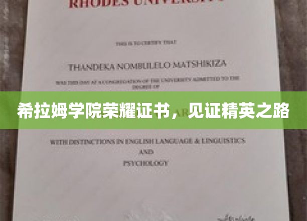荣耀印记，希拉姆学院精英成就见证