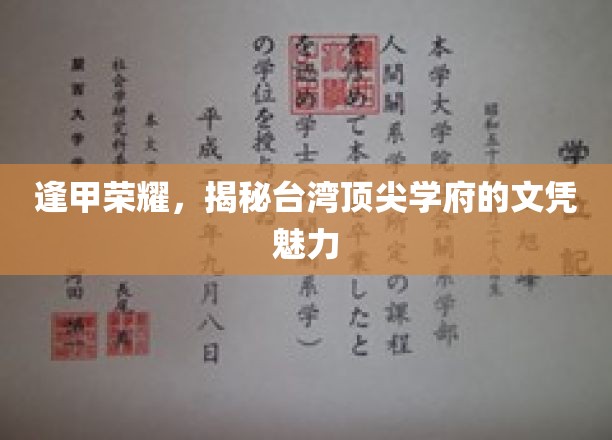 逢甲荣耀，揭秘台湾顶尖学府的文凭魅力