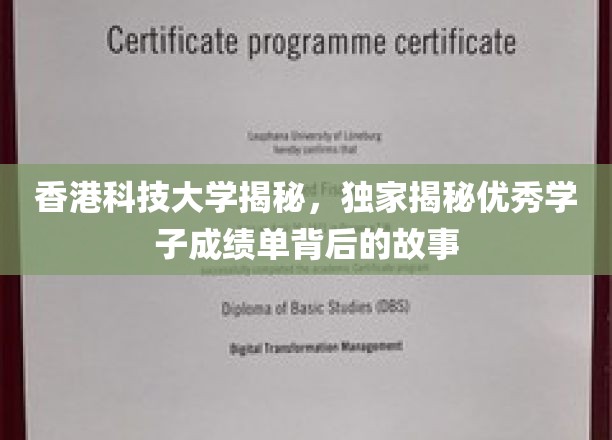 港科大卓越学子，揭秘背后的努力与智慧火花