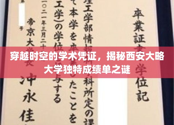 探寻历史印记，西安大略大学成绩单背后的非凡故事