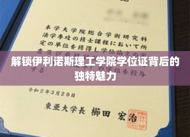 解锁伊利诺斯理工学院学位证背后的独特魅力