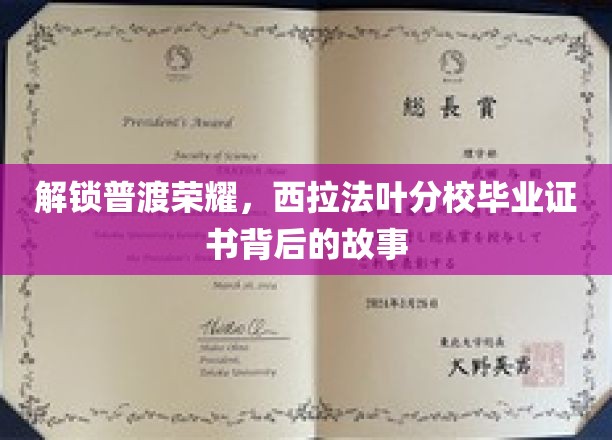 揭秘普渡荣耀，西拉法叶分校毕业证书背后的传奇