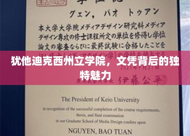 解码犹他迪克西，探索文凭背后的非凡魅力