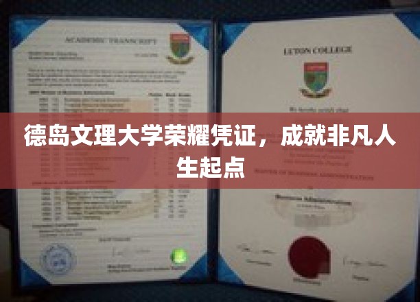 德岛文理大学荣耀证书，开启非凡人生新篇章