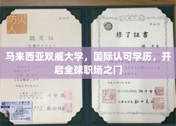 马来西亚双威大学，国际通行证，助你畅行全球职场舞台
