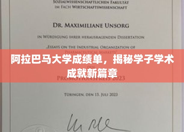 阿拉巴马大学学子成就，谱写学术新纪元成绩单大揭秘