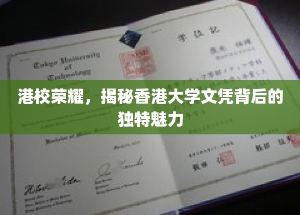 港校之光，揭秘香港大学文凭的独特吸引力与荣耀传承