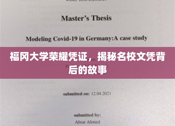福冈大学文凭背后的荣耀之谜，名校之路探秘