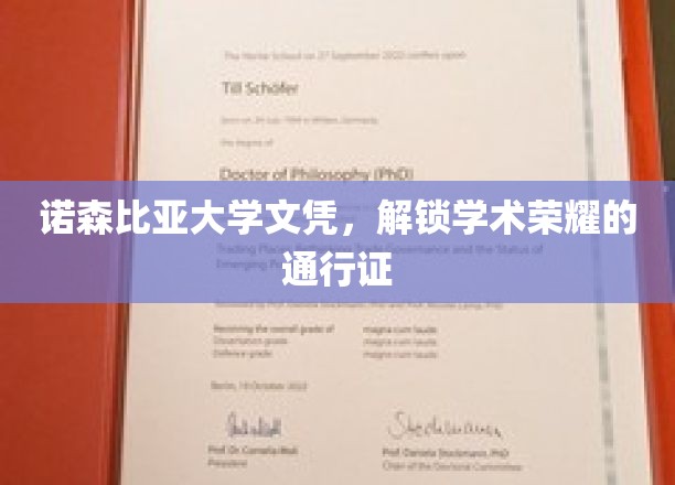 诺森比亚荣耀通行证，解锁国际学术成就的文凭之旅