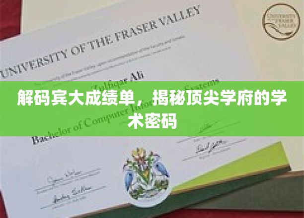 宾大成绩单背后的学术魅力，一窥世界顶尖学府的学术秘籍