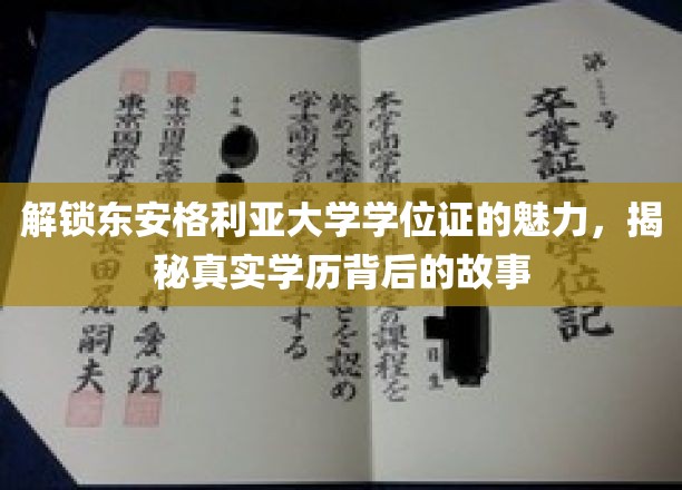 探寻东安格利亚大学学位证的非凡价值，揭秘其背后的传奇故事