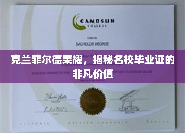克兰菲尔德荣耀，一探名校毕业证的非凡价值