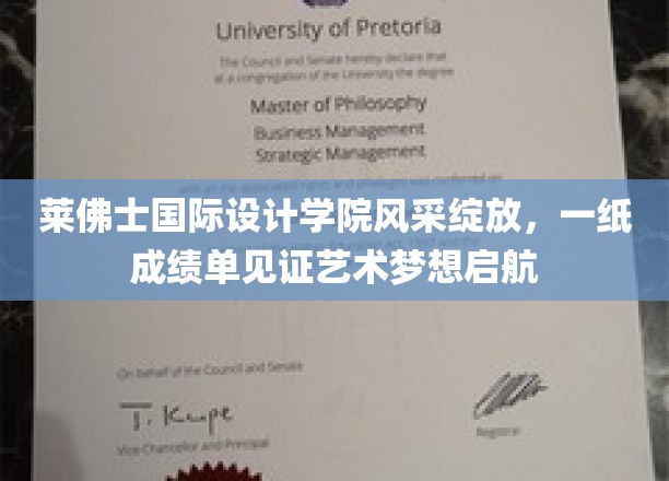 莱佛士国际设计学院风采绽放，一纸成绩单见证艺术梦想起航
