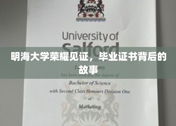 明海大学荣耀见证：毕业证书背后的故事