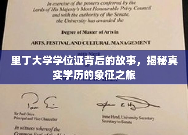 里丁大学学位证背后的故事，揭秘真实学历的象征之旅