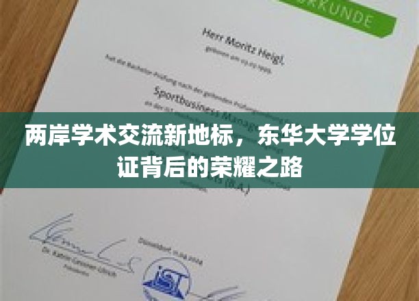 东华大学学位证闪耀，两岸学术交融的新篇章