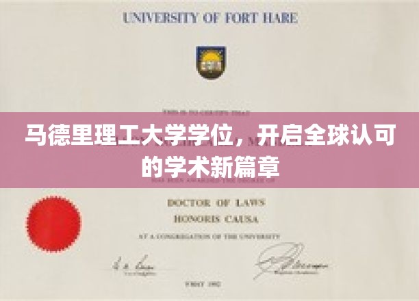 马德里理工学位荣耀，引领国际学术新纪元