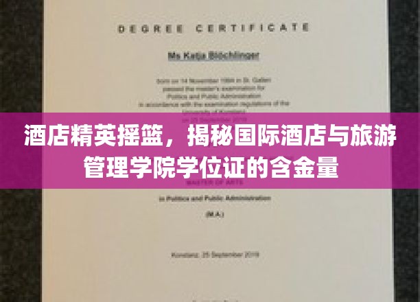 酒店界未来之星的摇篮，国际酒店与旅游管理学院学位证的价值解析