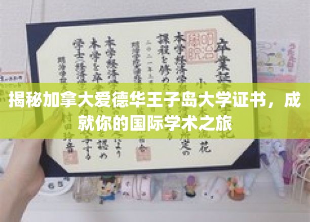 解锁全球学术殿堂，加拿大爱德华王子岛大学证书，开启国际学术之旅