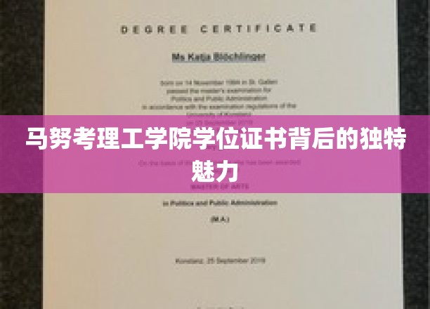 马努考理工学院学位证书背后的独特魅力