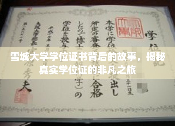 雪城大学学位证书背后的故事，揭秘真实学位证的非凡之旅
