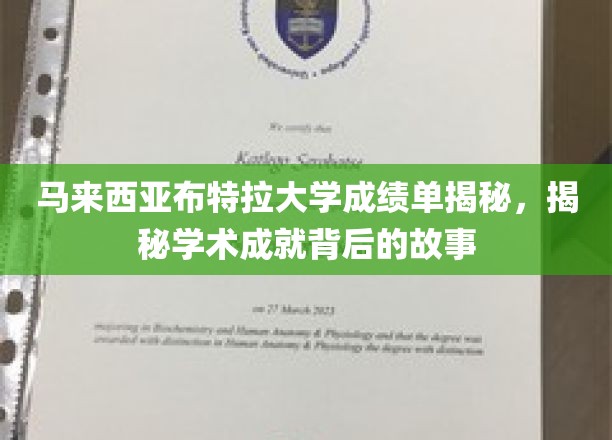 马来西亚布特拉大学成绩单揭秘，探寻学术成就背后的故事