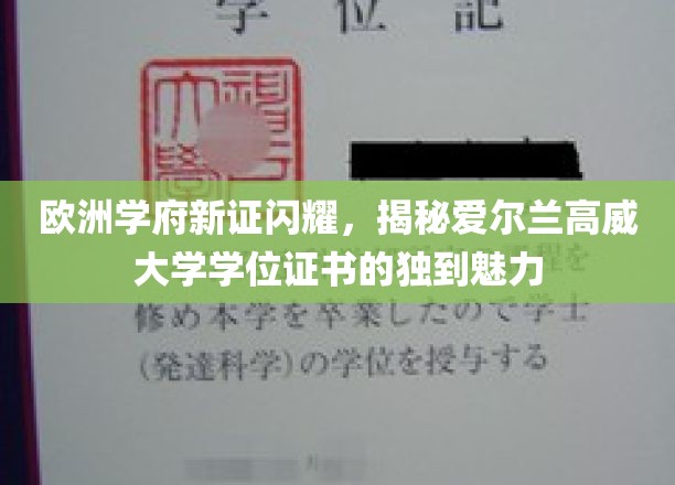 欧洲学府新证闪耀，揭秘爱尔兰高威大学学位证书的独到魅力