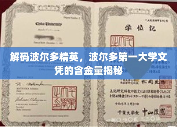 波尔多精英学历大揭秘，探寻波尔多第一大学文凭的非凡价值